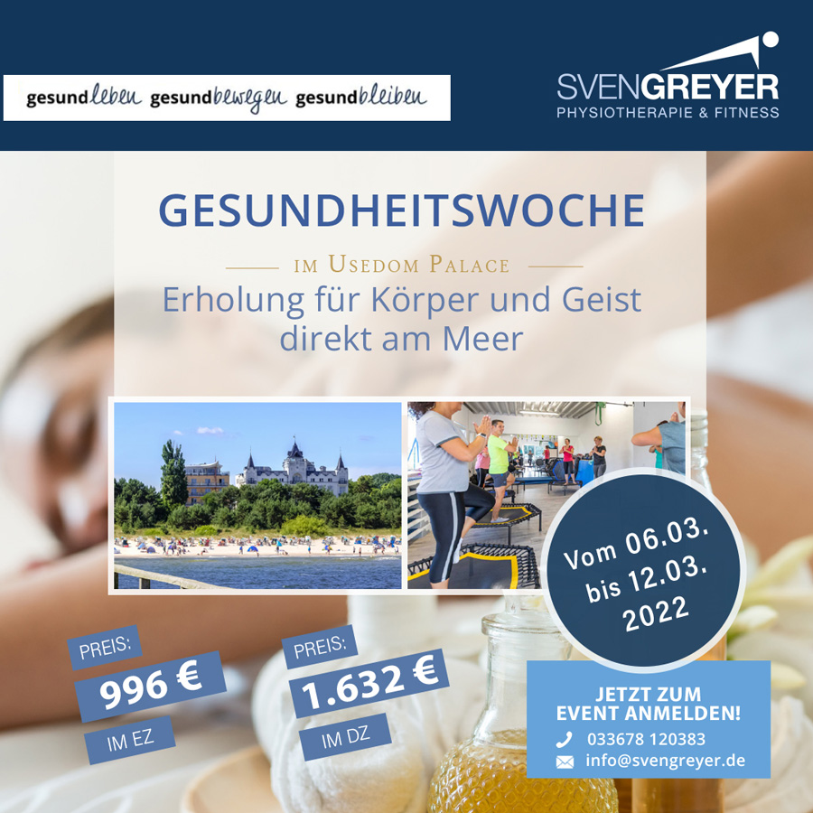 Gesundheitswoche im Usedom Palace